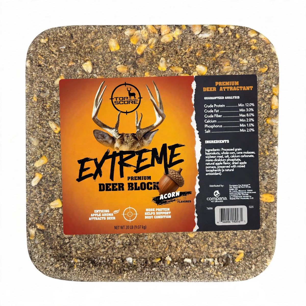 Top Score Extreme Premium Deer Block, Acorn, 20 lb