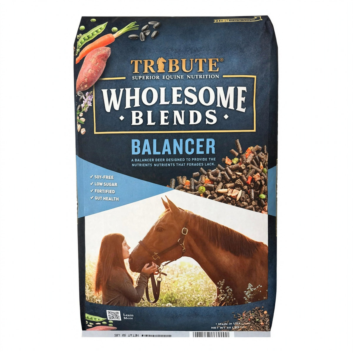 Tribute Wholesome Blends Balancer Horse Feed, 50 lb bag