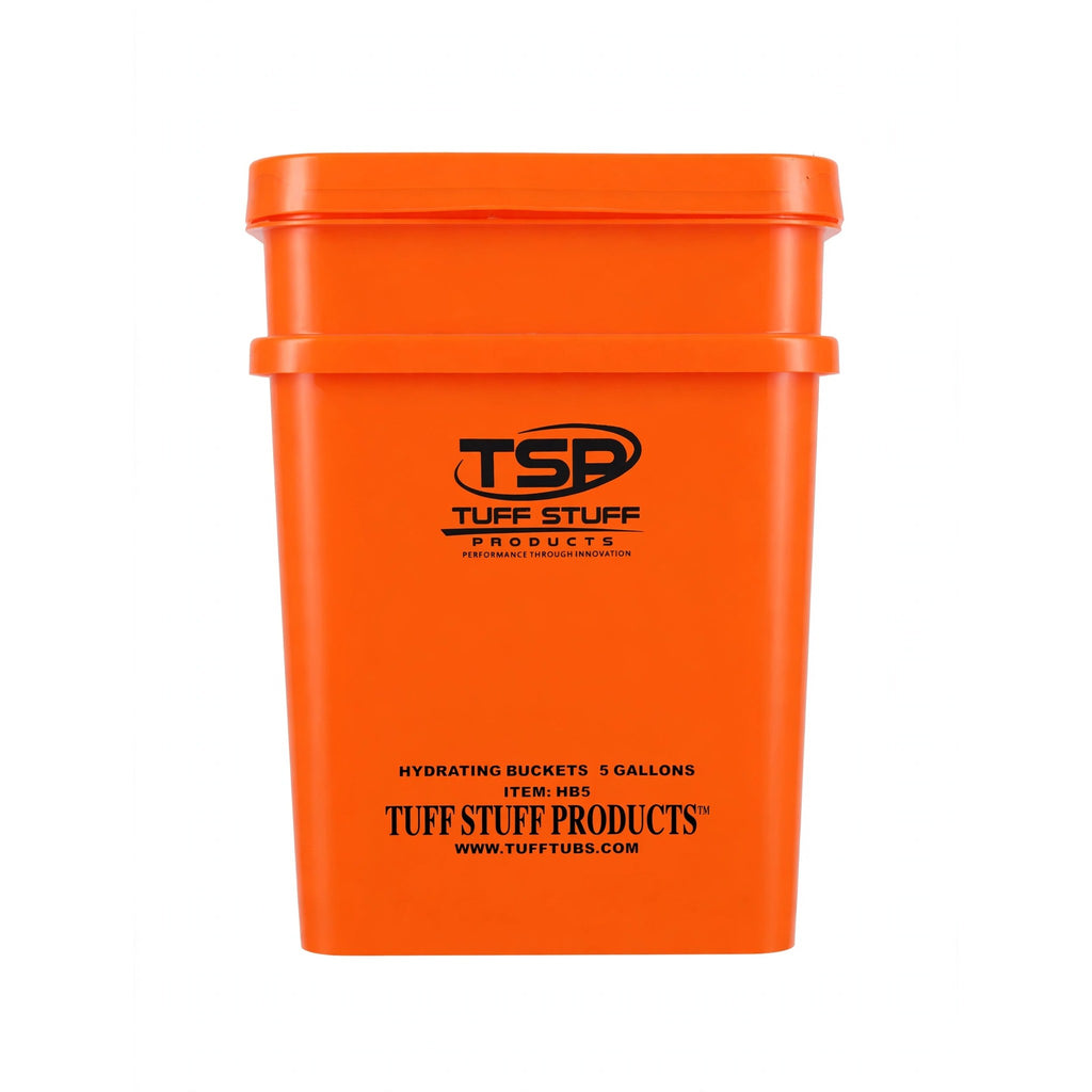 Tuff Stuff Hydrating Square Bucket, 5 gal, back view