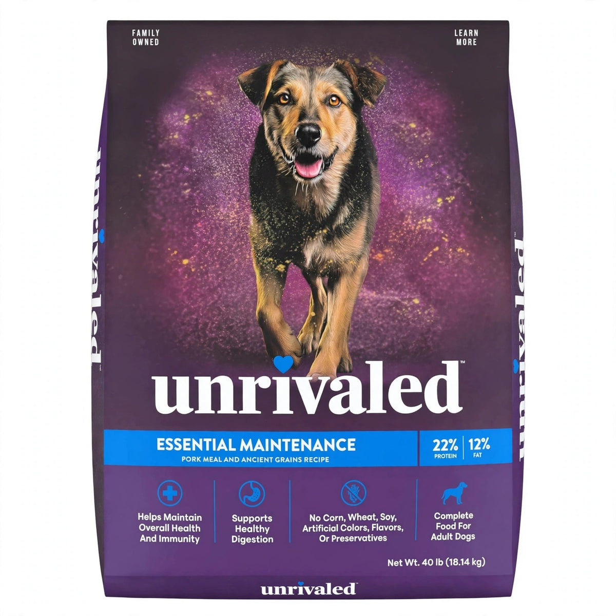 Unrivaled Essential Maintenance Dry Dog Food, 40 lb bag