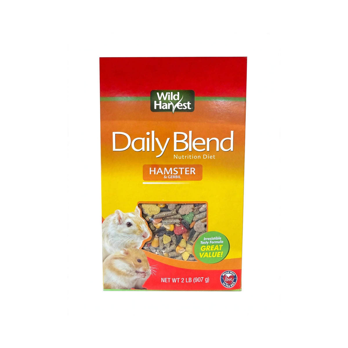 Wild Harvest Daily Blend Hamster & Gerbil Food box, 2 lb, Nutrition Diet for hamsters and gerbils