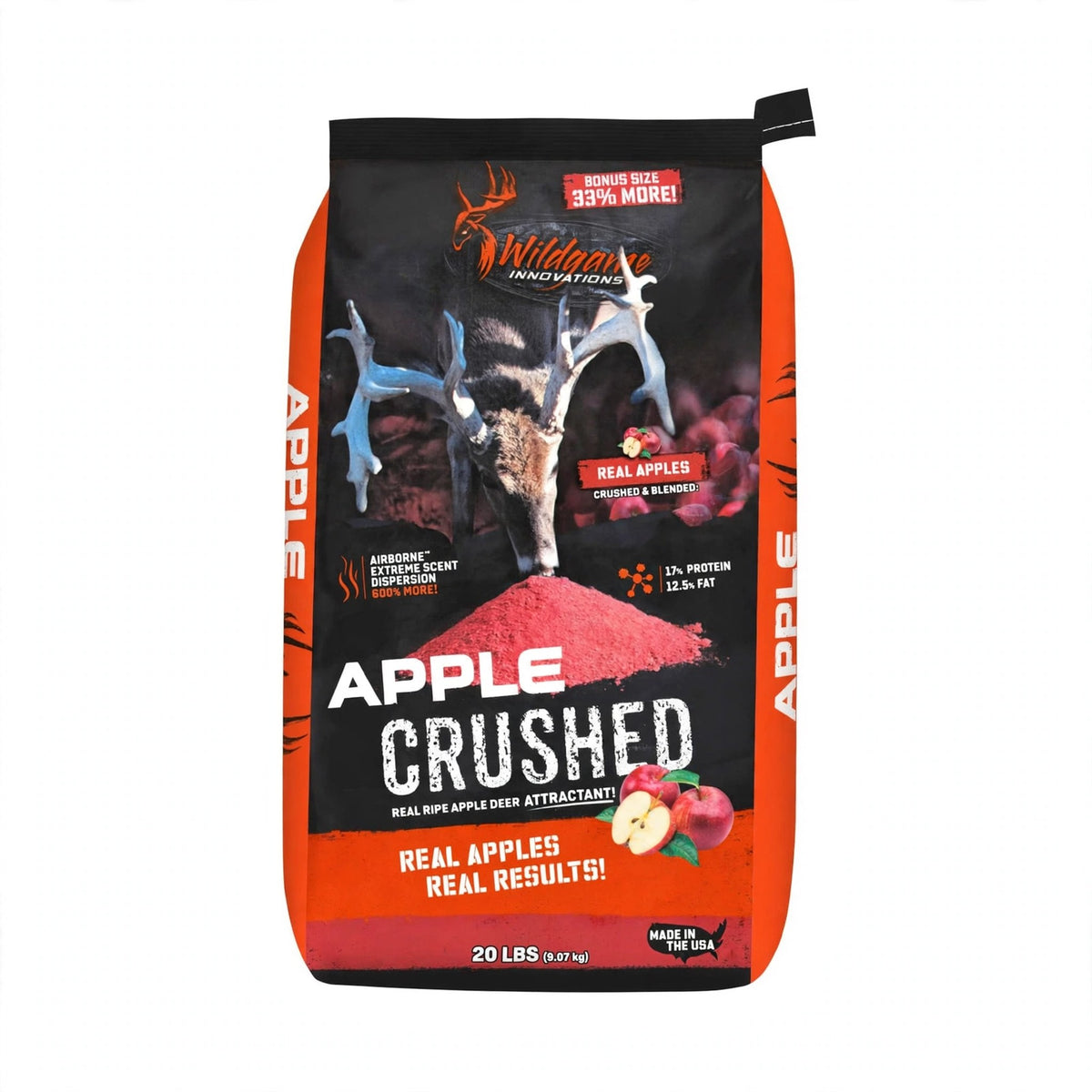 Wildgame Innovations Apple Crushed Deer Attractant, 20 lb bag